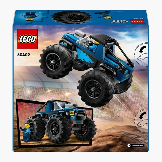 Monster truck albastru, 60402 City, +5 ani