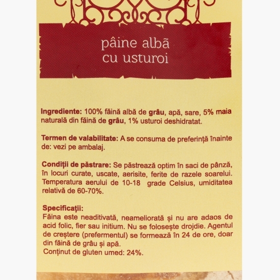 Pâine albă cu usturoi 600g