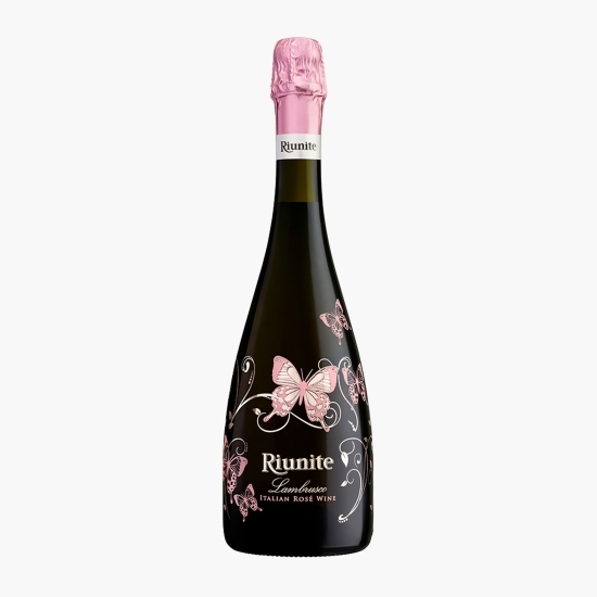 Vin petiant Lambrusco rose demidulce Butterfly, 7.5%, 0.75l