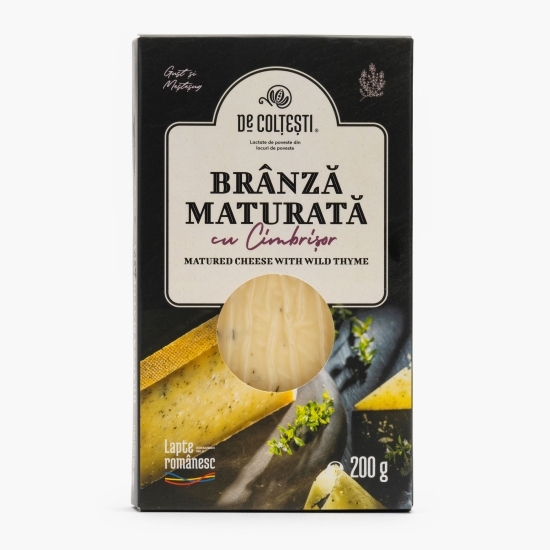 Brânză maturată cu cimbrișor 200g