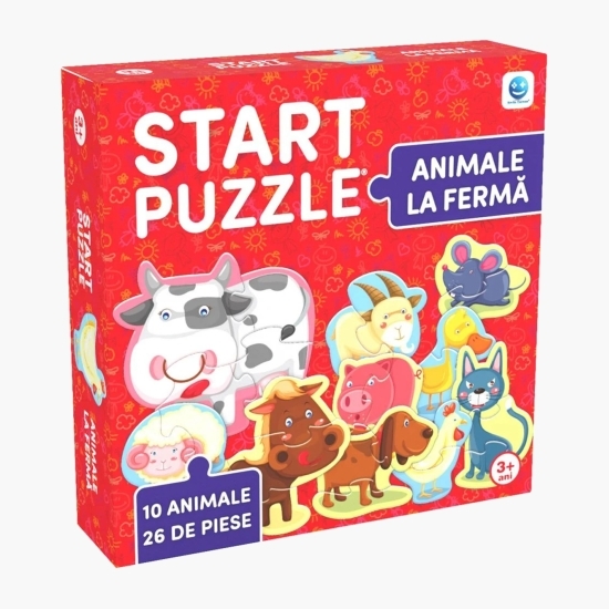 Start puzzle Animale la fermă, 3+ ani