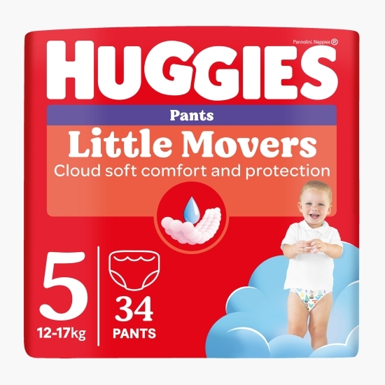 Chiloței Little Movers Jumbo (nr. 5) Boy, 12-17 kg, 34 buc.