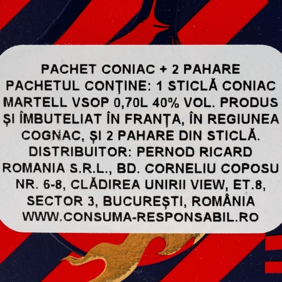 Coniac VSOP 40% 0.7l + 2 pahare