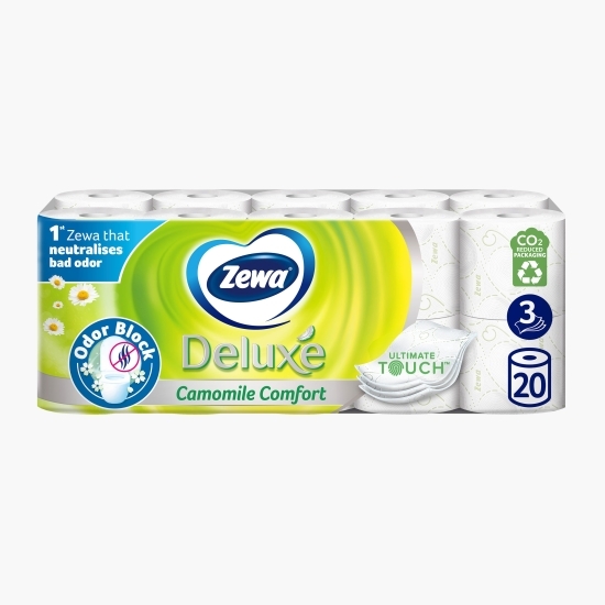 Hârtie igienică Deluxe Camomile Comfort 3 straturi 20 role