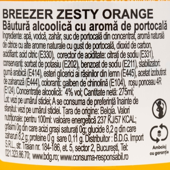 Cocktail Tropical Orange 4% alc. 275ml