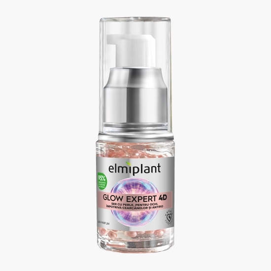 Ser cu perle, pentru ochi, împotriva cearcănelor și antirid Glow Expert 4D, 15ml