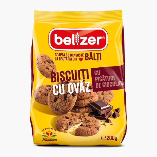 Biscuiți cu ovăz și ciocolată 200g