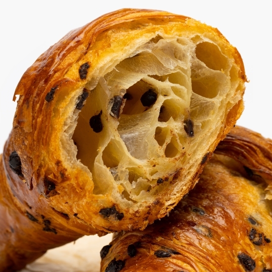 Croissant cu unt și bucăți de ciocolată 2x70g