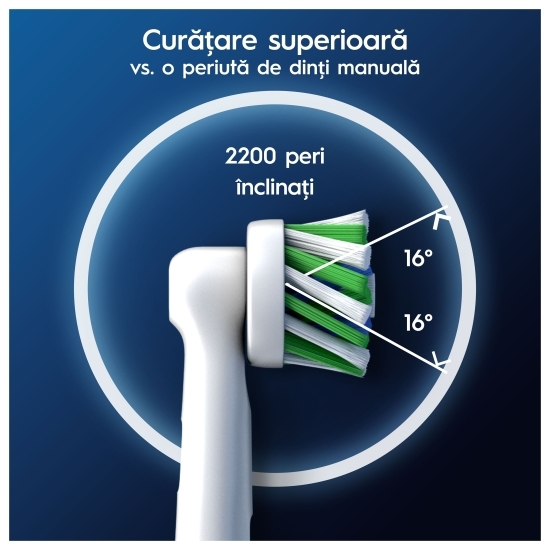 Rezerve periuță de dinți electrică Pro Cross Action, 2 buc.