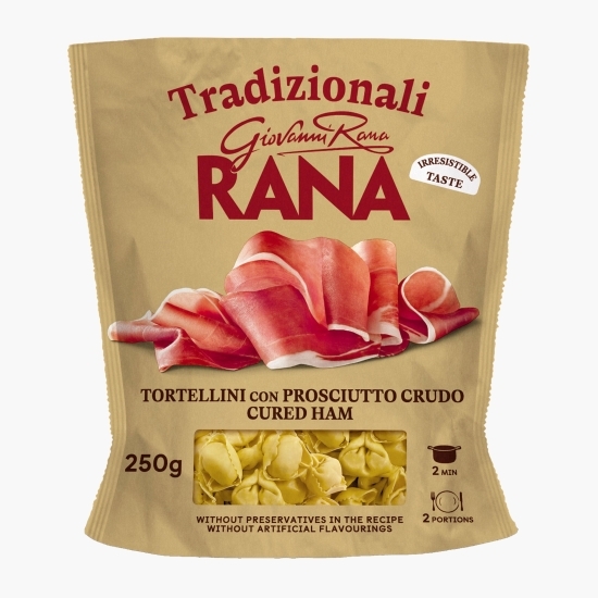 Paste proaspete Tortellini umplute cu prosciutto crudo și brânză 250g