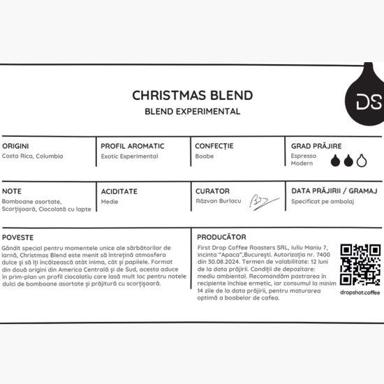 Christmas Blend 250g cafea de specialitate boabe