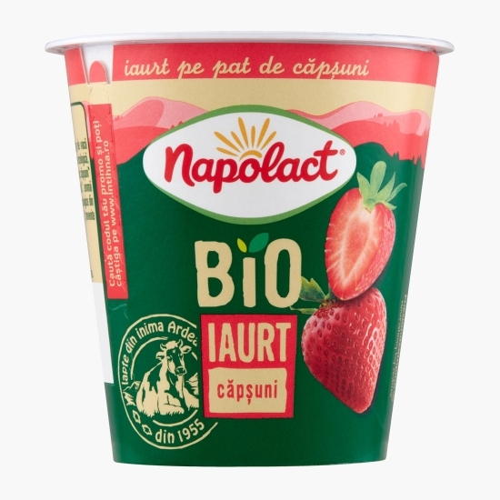 Iaurt eco căpșuni 2.7% grăsime 130g