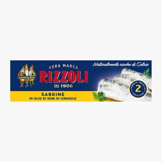 Sardină în ulei de floarea-soarelui 2x120g