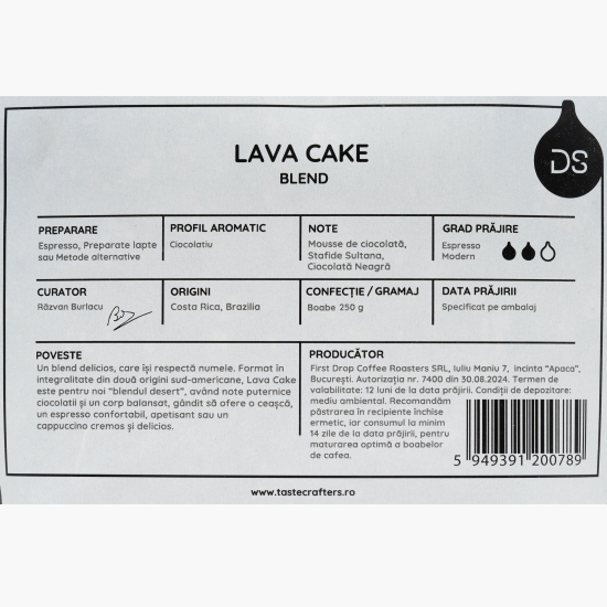 Lava Cake Blend 250g cafea de specialitate boabe 