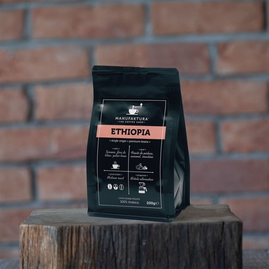 Ethiopia 200g cafea boabe prăjită