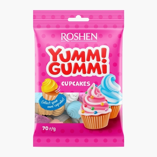 Jeleuri asortate Yummi Gummi Cupcakes 70g