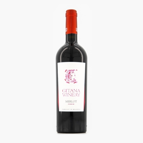 Vin roșu sec Merlot Reserva, 14%, 0.75l