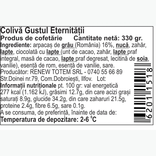 Colivă Gustul Eternității 330g