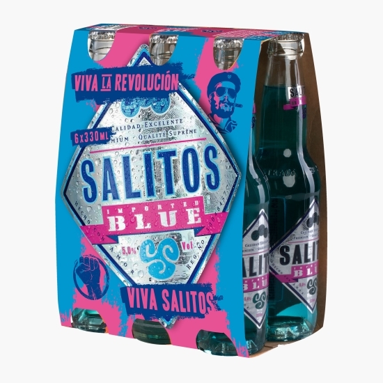 Salitos Blue, 5% alc., sticlă 6x0.33l