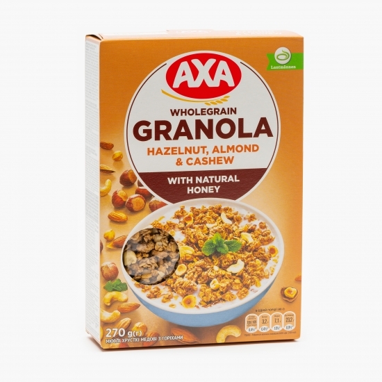 Cereale uscate crocante cu miere și nuci Granola 270g