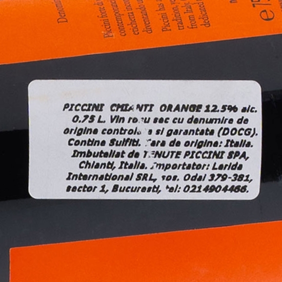 Vin roșu sec Chianti Orange DOCG, 12.5%, 0.75l