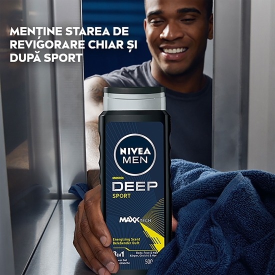 Gel de duș Men Deep Sport Maxxtech, 500ml