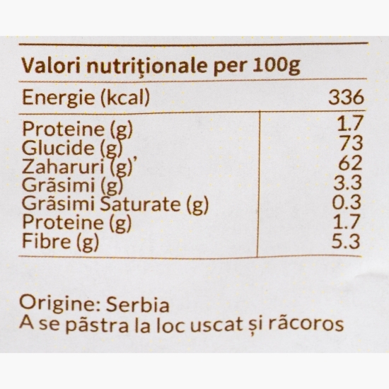 Vișine infuzate în suc de mere, fără zahăr adăugat 200g