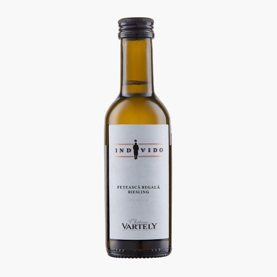 Vin alb sec Individo Fetească Regală & Riesling, 13.5%, 0.187l