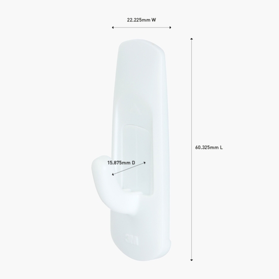 Cârlig standard Command, mic, max 450g, 2 buc