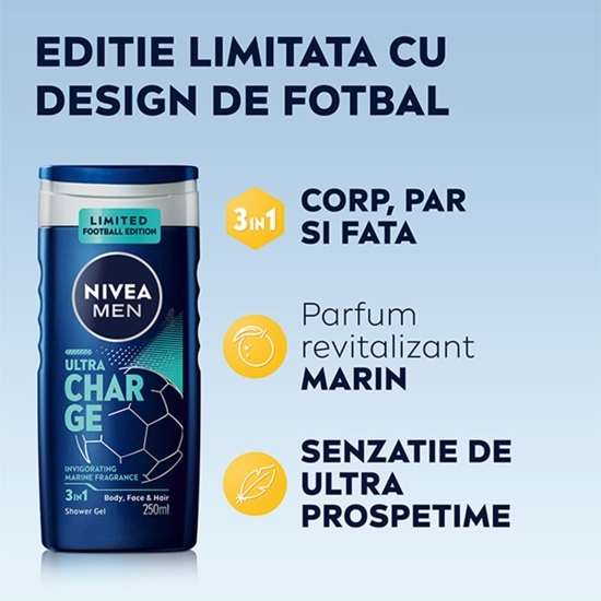 Gel de duș Ultra Charge, Ediție limitată, 250ml