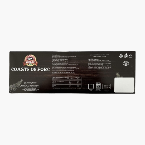 Coaste de porc gătite lent 650g