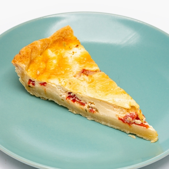 Quiche cu ardei kapia și feta 150g