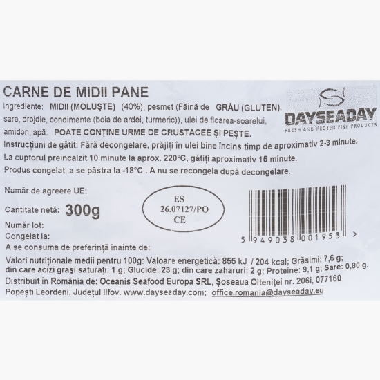 Carne de midii pane 300g