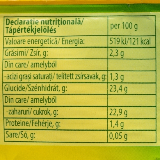 Înghețată cu aromă de ananas, căpșuni și lămâie 85ml