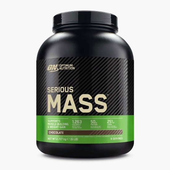 Gainer proteine Serious Mass, aromă ciocolată, 2.73kg