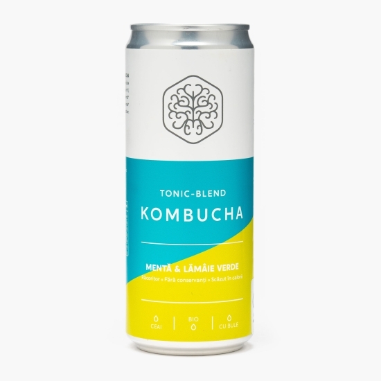 Kombucha eco cu mentă și lămâie verde 0.33l