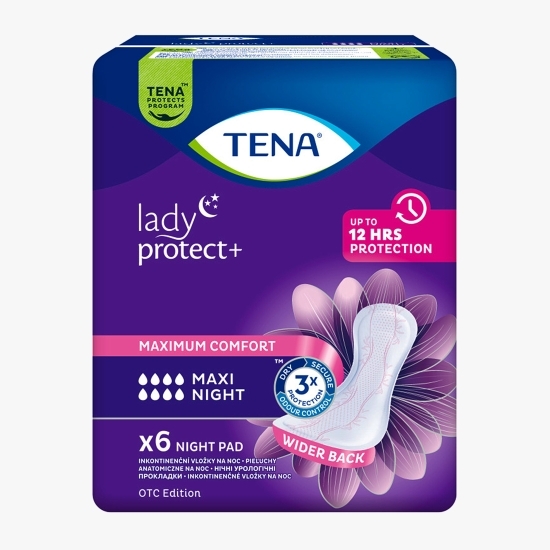 Absorbante incontinență urinară Lady Protect Maxi Night, 6 buc