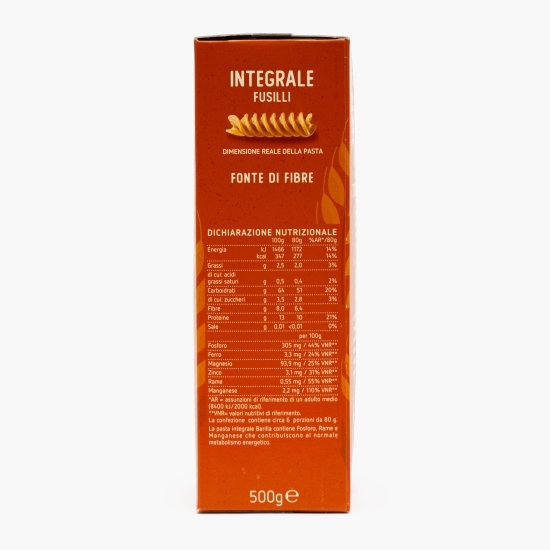 Paste Fusilli integrale 500g