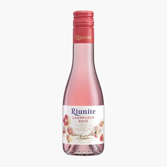 Vin petiant rose demidulce Lambrusco Emilia, 8%, 0.187l