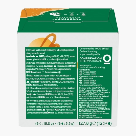 Capsule cafea Caramel Macchiato 6 băuturi, 127.8g