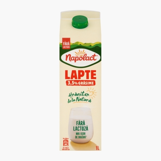 Lapte fără lactoză, 3.5% grăsime, 1l