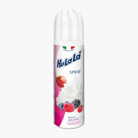 Produs UHT îndulcit pe bază de grăsimi vegetale, spray 250g