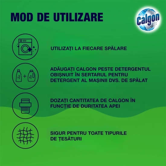 Soluție gel Anticalcar cu rol antibacterian pentru mașina de spălat Hygiene+, 15 spălări, 0.75l