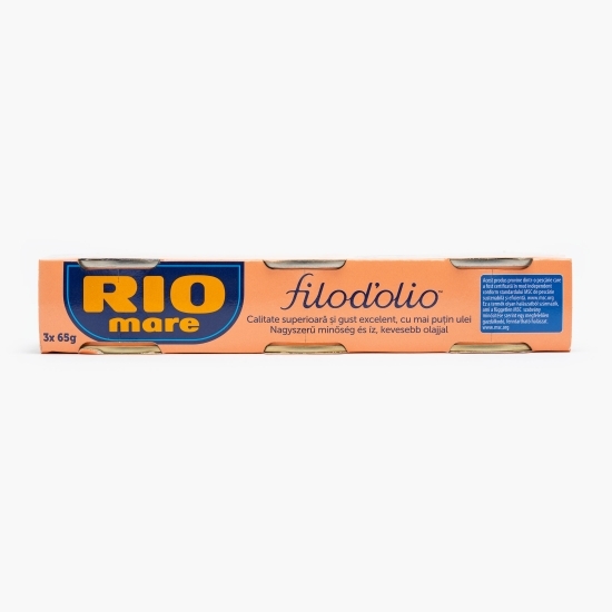 Ton în ulei de măsline, Filod'olio 3x65g