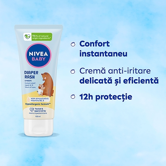 Cremă anti-iritații pentru bebeluși Baby Diaper Rash 100ml