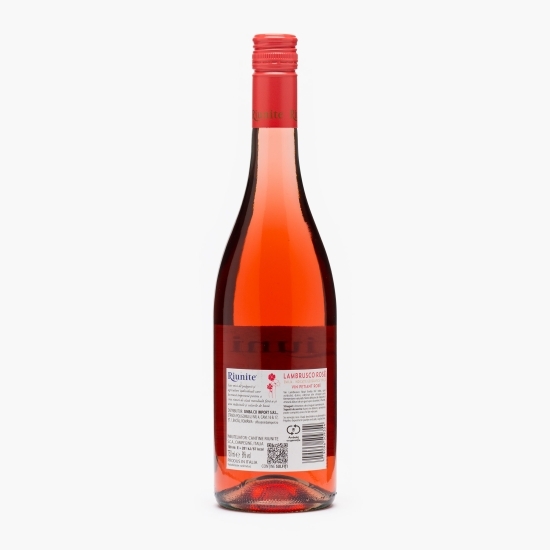 Vin petiant Lambrusco Emilia rose dulce, 8%, 0.75l