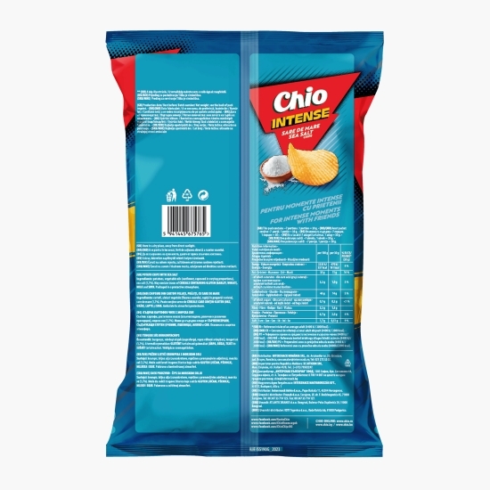 Chipsuri ondulate din cartofi cu sare de mare, Intense 160g