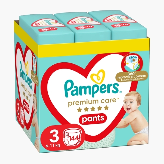 Scutece-chiloțel Premium Care Pants XXL, mărimea 3, 6-11kg, 144 buc