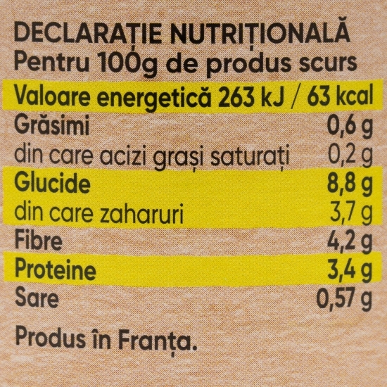 Mazăre verde extrafină cu morcovi 200g