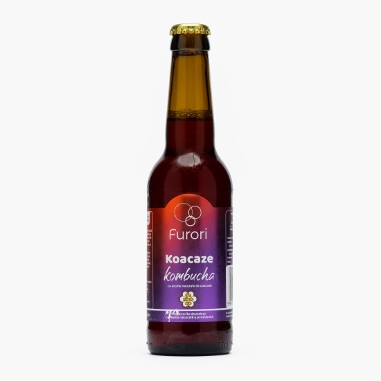 Băutură răcoritoare din kombucha cu aromă de coacăze 330ml